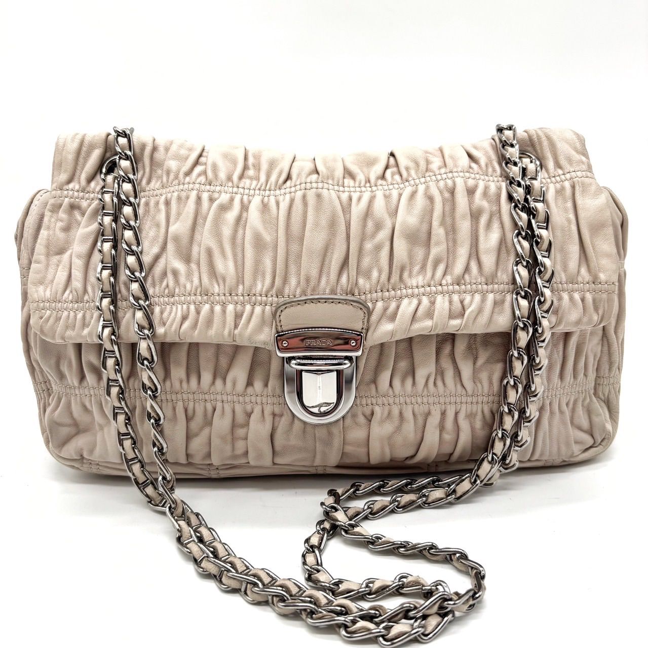 ✨良品✨ PRADA プラダ ショルダーバッグ トートバッグ フラップ 
