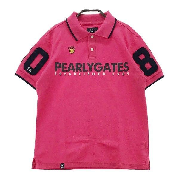 PEARLY GATES パーリーゲイツ 30周年 半袖ポロシャツ ネイビー 0