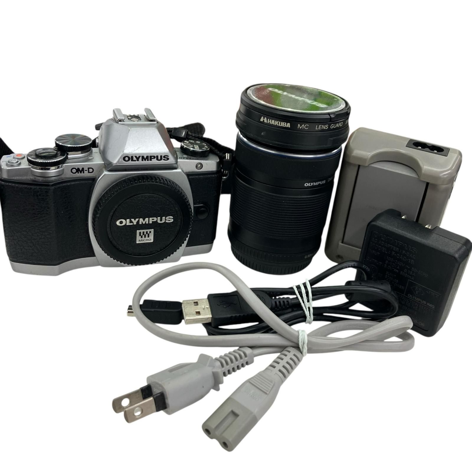 186000 現状品 OLYMPUS オリンパス ミラーレス 一眼カメラ 40-150mm 80PF01180 ブラック OM-D E-M10