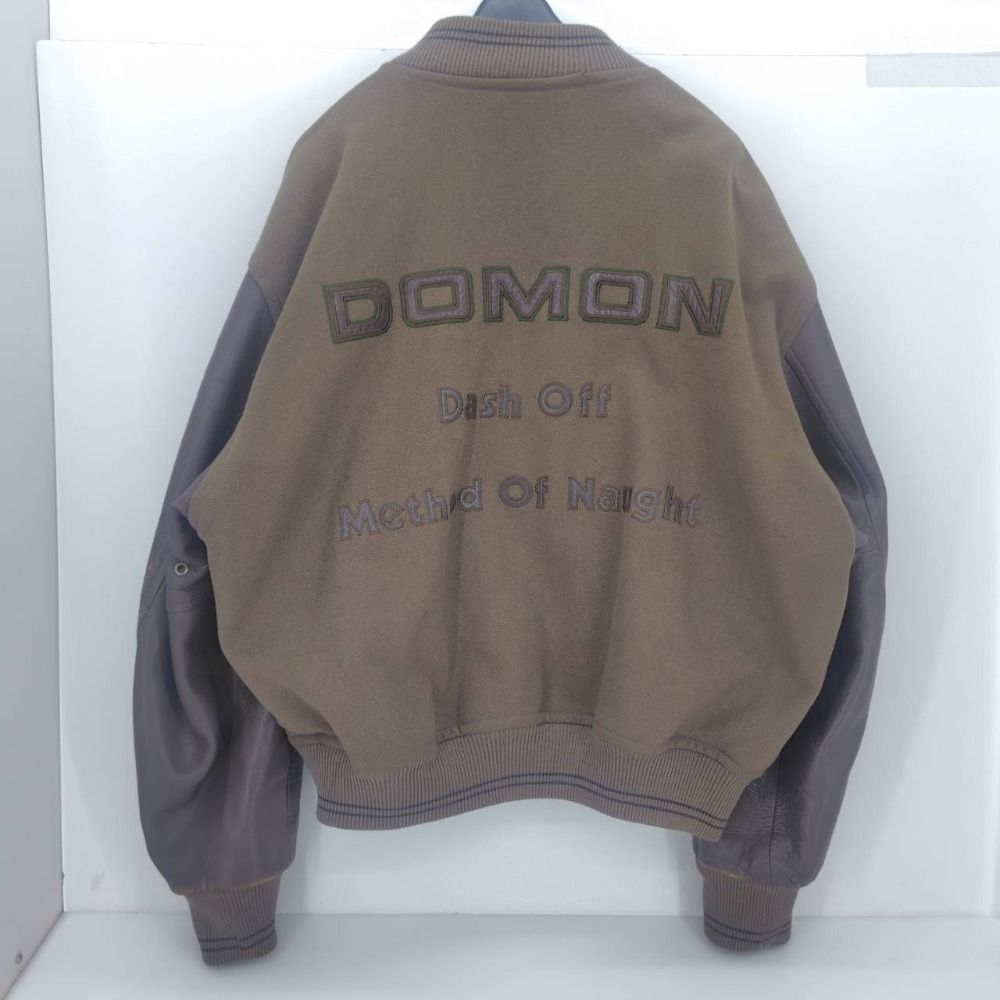 DOMONスタジャン DOMON ドモン 刺繍 スタジャン ブラック M