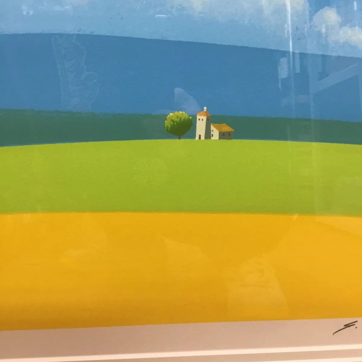 葉 祥明 『トスカーナの丘』 シルクスクリーン 466/500 エキスパート