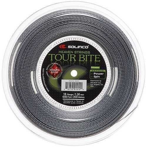 ソリンコ(Solinco) ツアーバイト ダイアモンド ラフ(1.20／1.25／1.30mm) 200Mロール 硬式テニス ポリエステル ガット Tour Bite DIAMOND ROUGH(020160003)