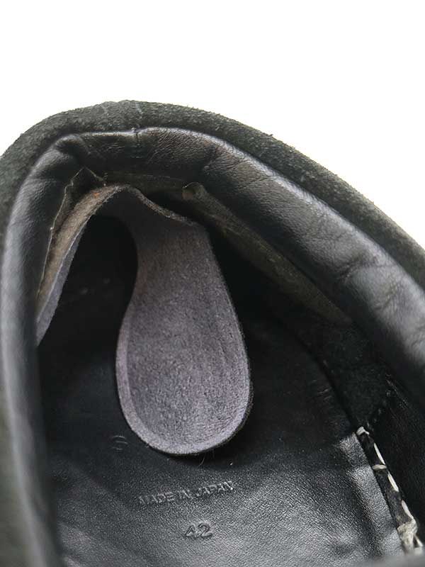 sacai サカイ 20SS スエードレザー スリッポンシューズ ブラック 42