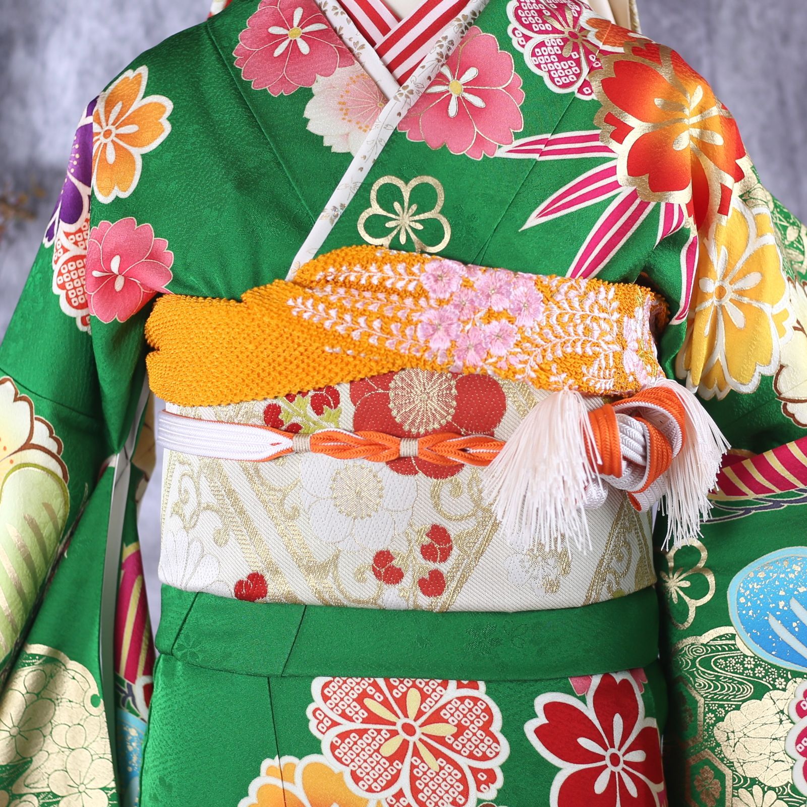 振袖フルセット緑