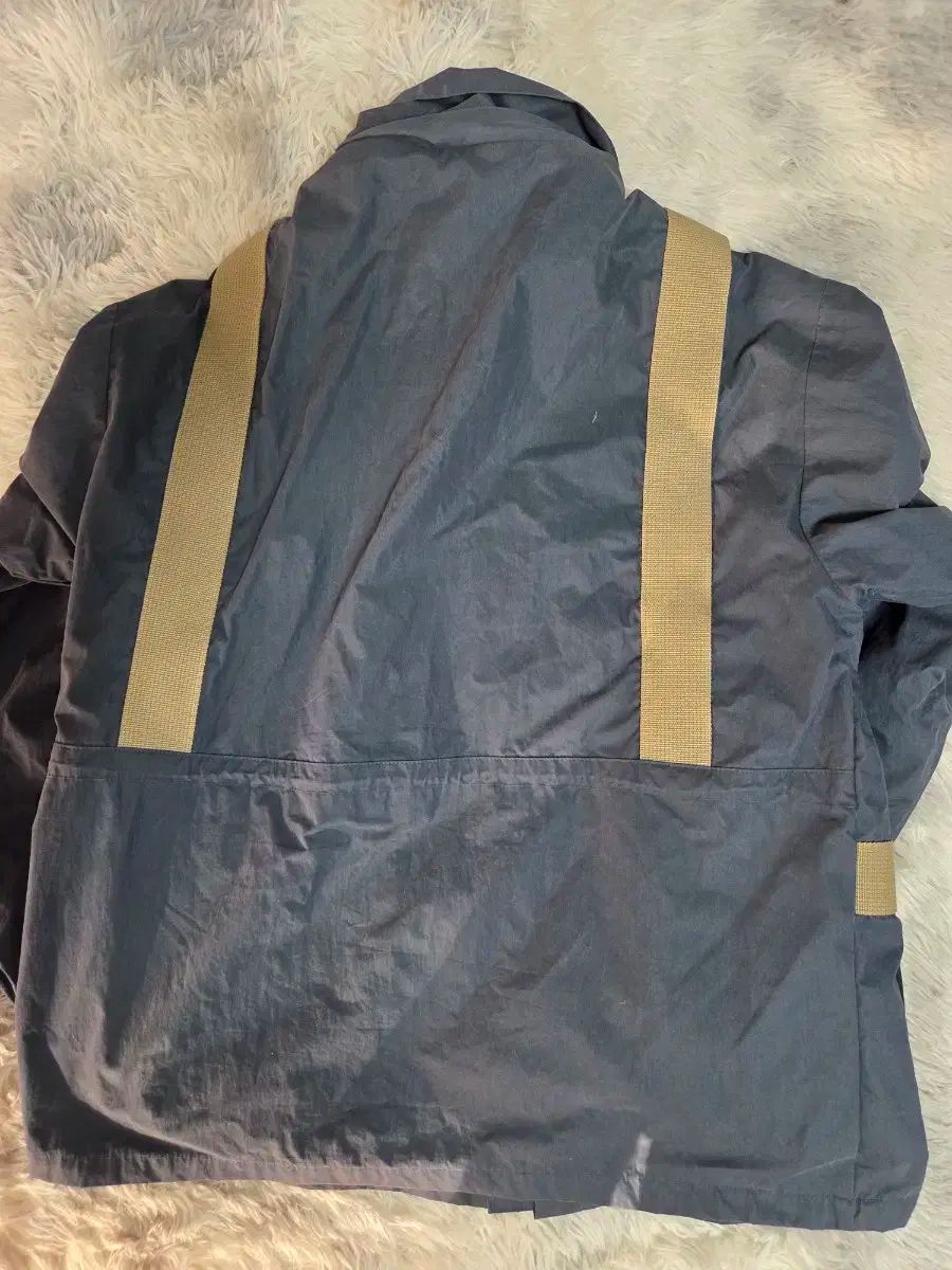 ダブルAC ブルー Outdoor アウトドア ポケット ウィンドブレーカー ジャケット