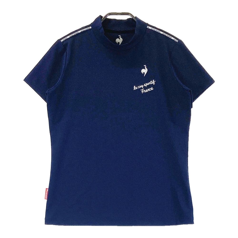 サイズ：LL LE COQ GOLF ルコックゴルフ  半袖 コットン ニットセーター  ネイビー系 [240101463649] ゴルフウェア レディース ストスト LE COQ GOLF ルコックゴルフ 半袖 コットン ニットセーター