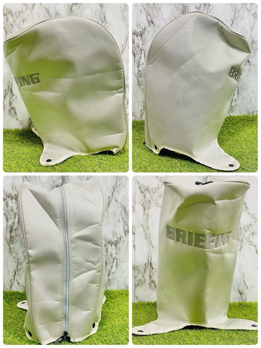 【良品】ブリーフィング CR-3 カート型 3点式 キャディバッグ シルバー 良品】ブリーフィング CR-3 カート型 3点式 キャディバッグ シルバー