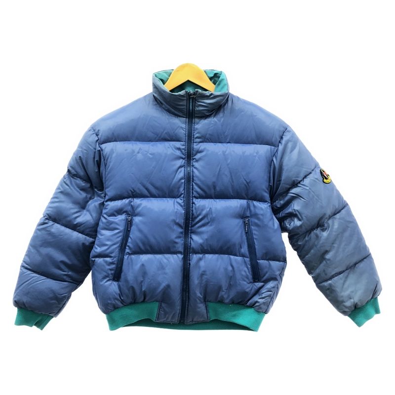 中古】80s MONCLER×asics リバーシブルダウン ブルー[19]