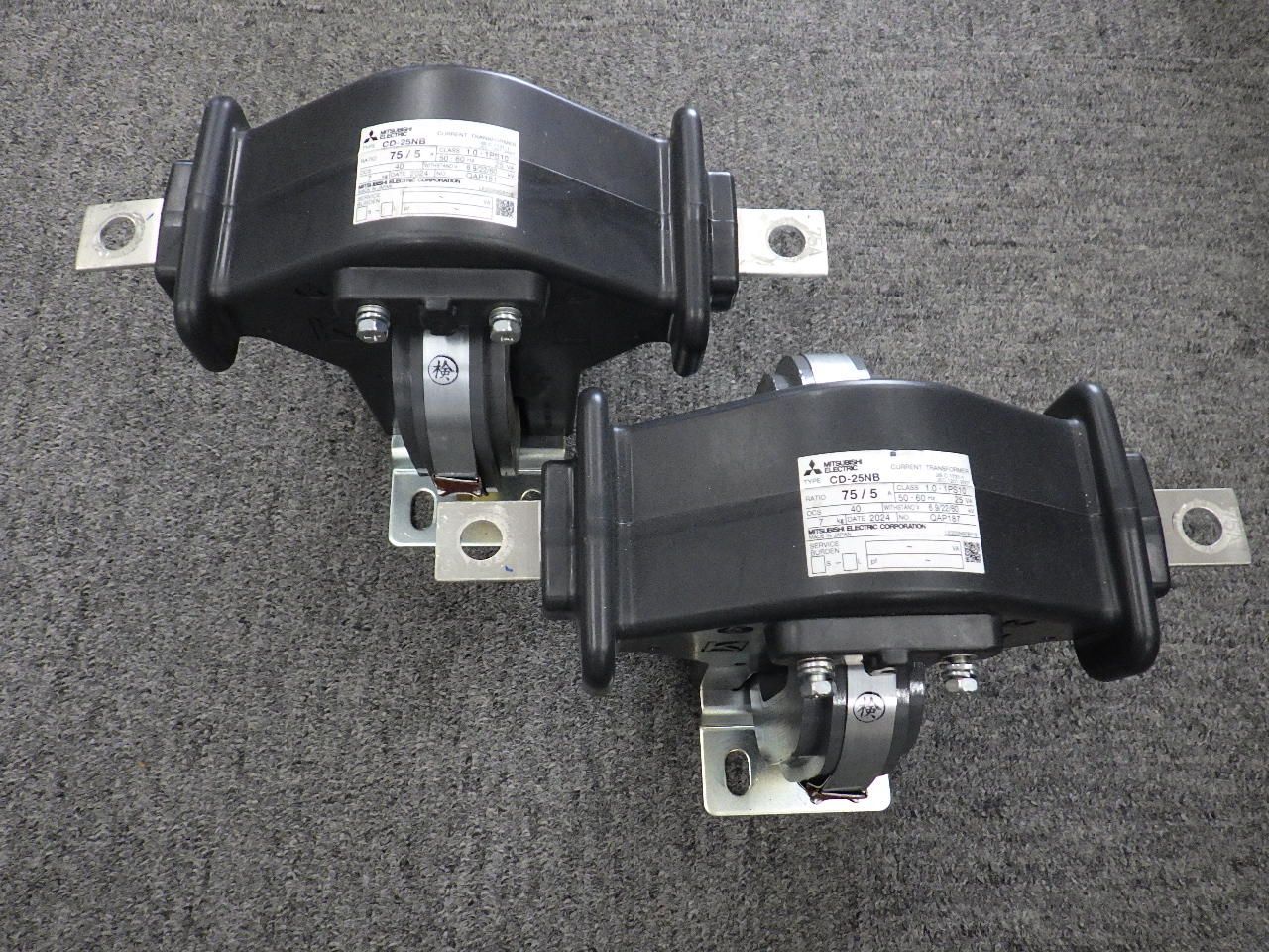 中古美品】三菱電機製 変流器2台セット CT CD-25NB 75 / 5A 2024年製 