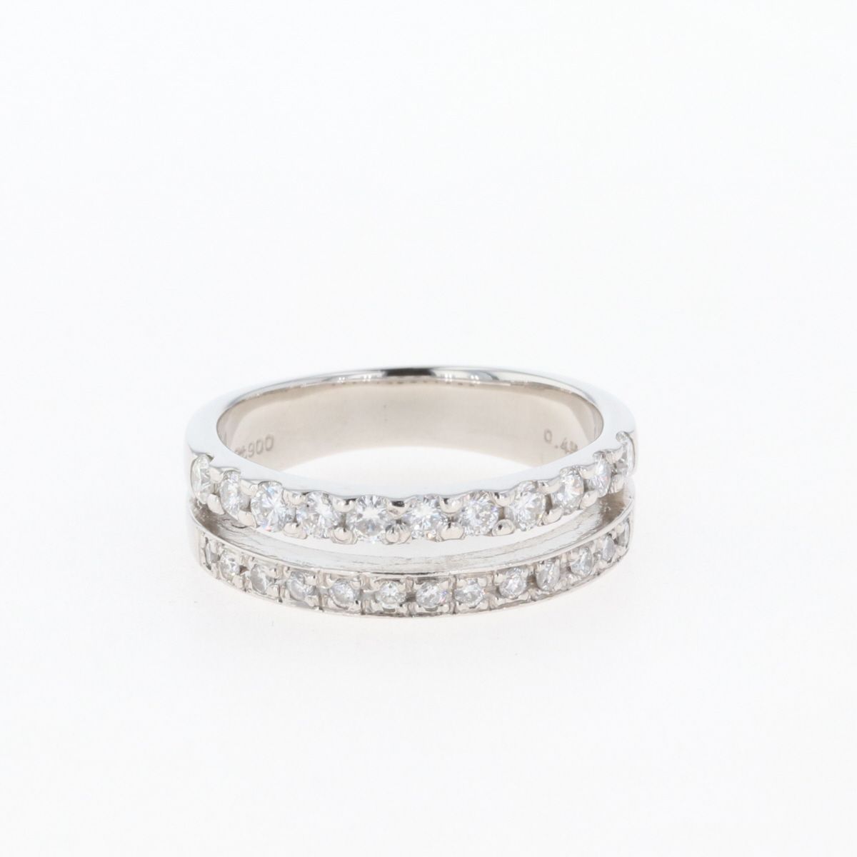 メレダイヤ デザインリング プラチナ 指輪 リング 8.5号 Pt900