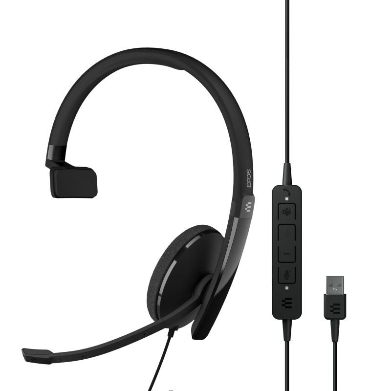 EPOS | SENNHEISER ADAPT 130T USB II 1000899 - 有線片耳ヘッドセット USB-A接続