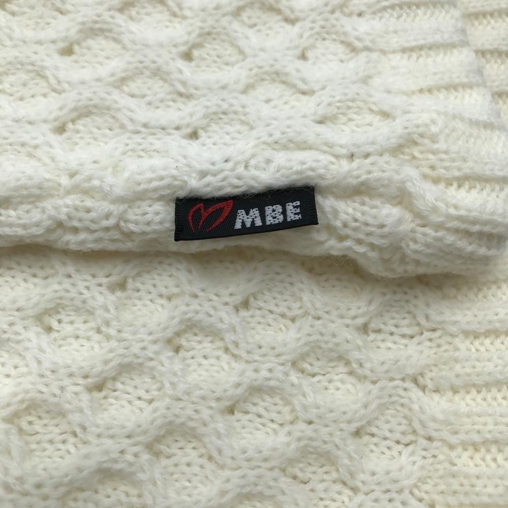 ニットレッグウォーマー 白