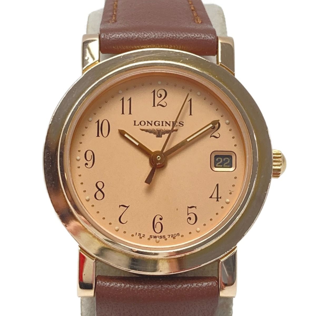 ロンジン グランドクラシック コンビ 腕時計 レディース ゴールド文字盤 電池切れ】LONGINES ロンジン クォーツ 腕時計 ゴールド文字盤