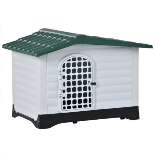 犬小屋 屋外 屋外サークル 大型犬 XLサイズ ドア付き ペットハウス ペットケージ プラスチック製 犬 室内犬 室外 ペットゲージ オシャレ ボブハウス STEELWINDOWSANDDOORS_COM