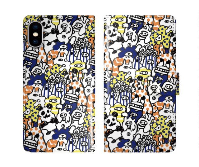 [iPhone15 Pro] iPhone15 ケース スカラー スマホケース 手帳型 iPhone16 ケース iPhone 16 15 14 13 SE 第3世代 第2世代 スマホカバー 全機種対応 手帳 ScoLar オリジナル キャラクター パンダ P