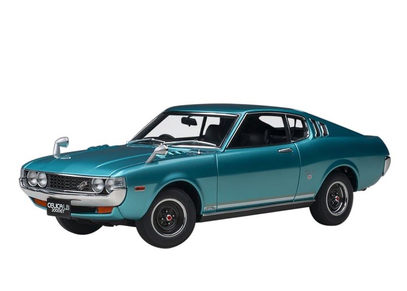 WJ23 AUTOart 1|18 トヨタ セリカ リフトバック 2000GT RA25 1973 ターコイズブルー メタリック 78767