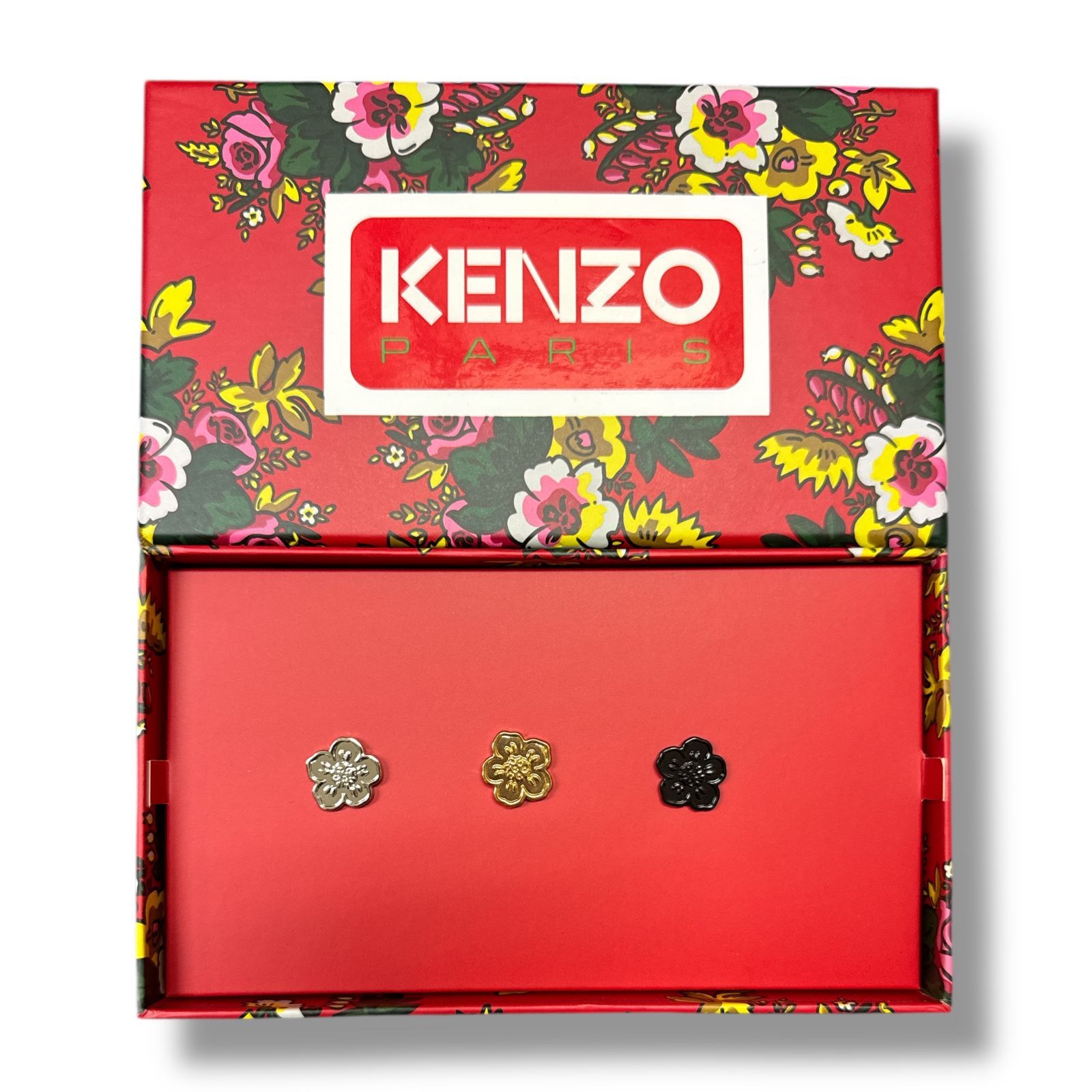 未使用品 KENZO Pin's Boke Flower Set ピンズ フラワーセット