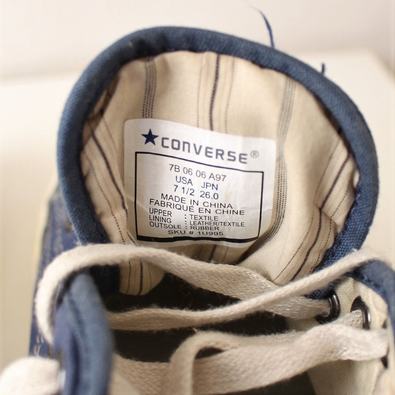 コンバース × john varvatos ジョンバルベイトス スニーカー ジャック