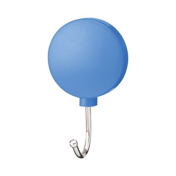 (まとめ) ミツヤ カラーマグネットフック耐荷重約1Kg 青 ME-PMHSK-BU 1セット（10個） 【×10セット】