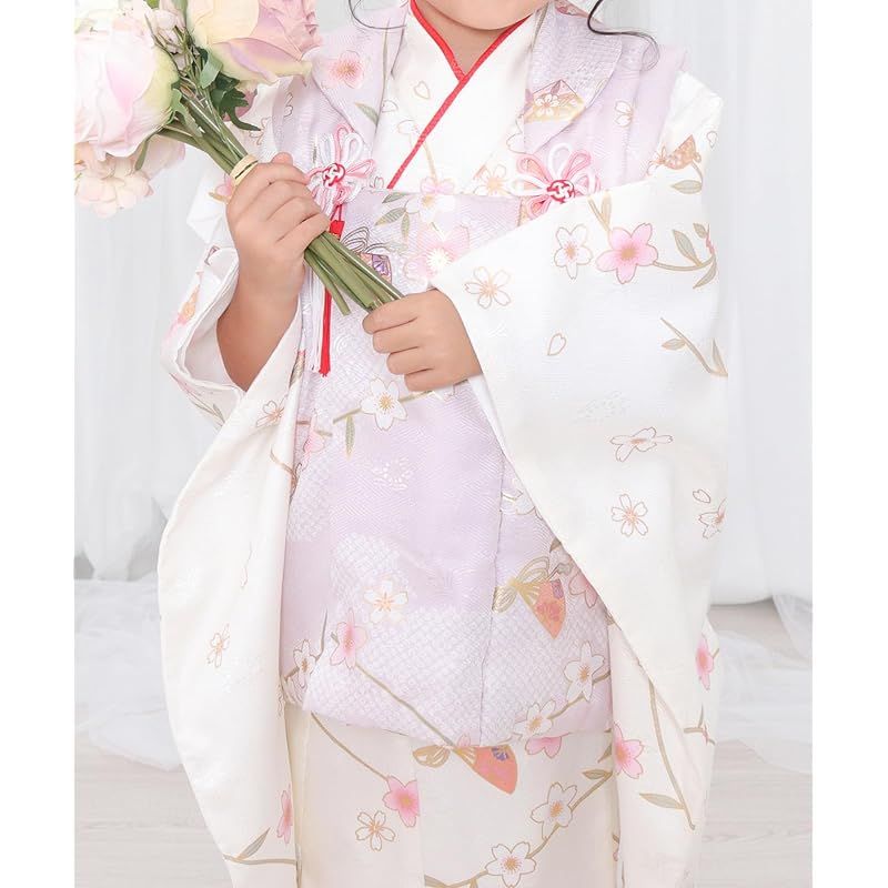 キョウエツ 七五三 3歳 女の子 着物 セット 被布 小物 フルセット KYOETSU] [キョウエツ] 七五三 3歳 女の子 着物 セット 被布