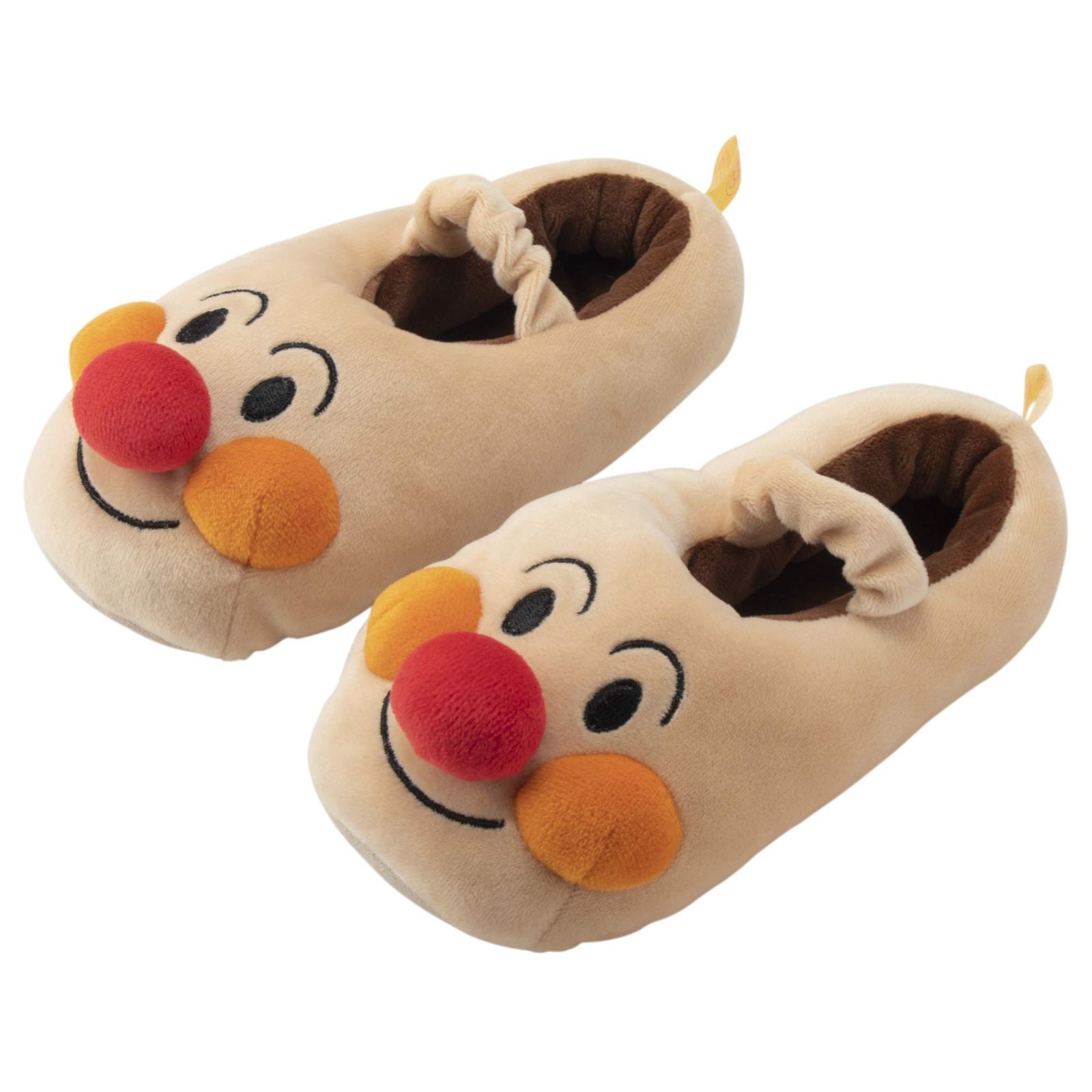 【新着商品】子供用 スリッパ もちもちルームシューズ それいけ! アンパンマン 14-16cm ニッポン ブラウン ぬいぐるみ 240171