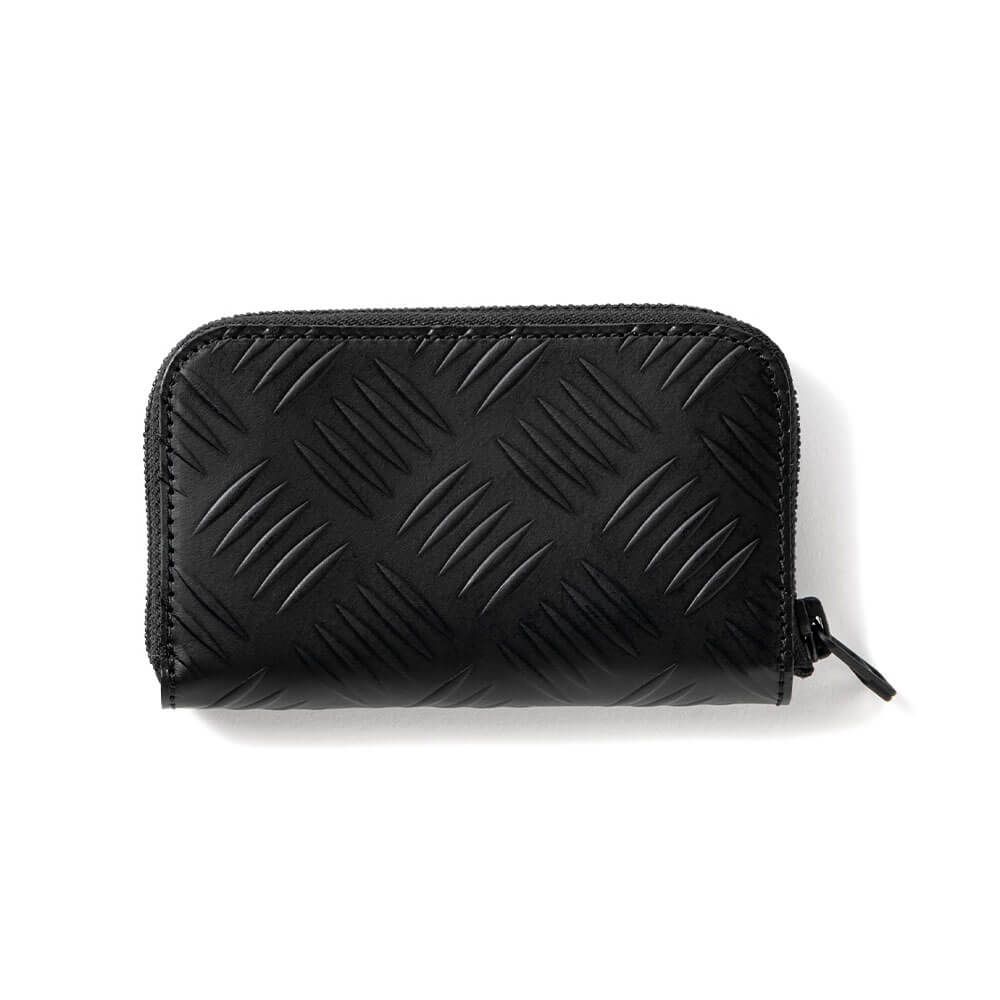 財布 TIGHTBOOTH LEATHER ZIP AROUND WALLET CHECKER PLATE LEATHER ZIP WALLET - TIGHTBOOTH® タイトブース
