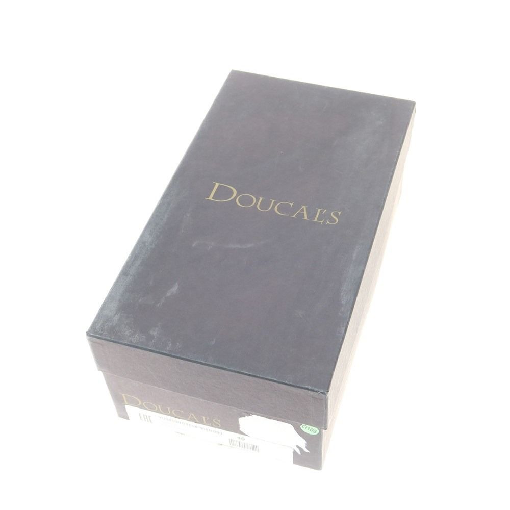 【中古】デュカルス DOUCALS スエード ウイングチップ ドレスシューズ ネイビーブルー【サイズ40】【メンズ】