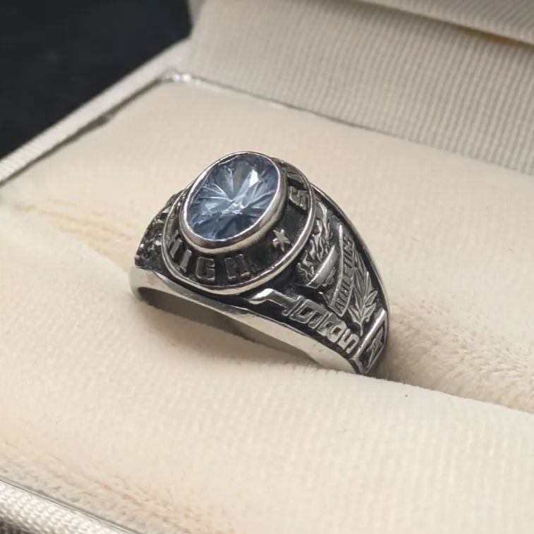 1985年 カレッジリング スターリングシルバー925 ウィリアム・モリス