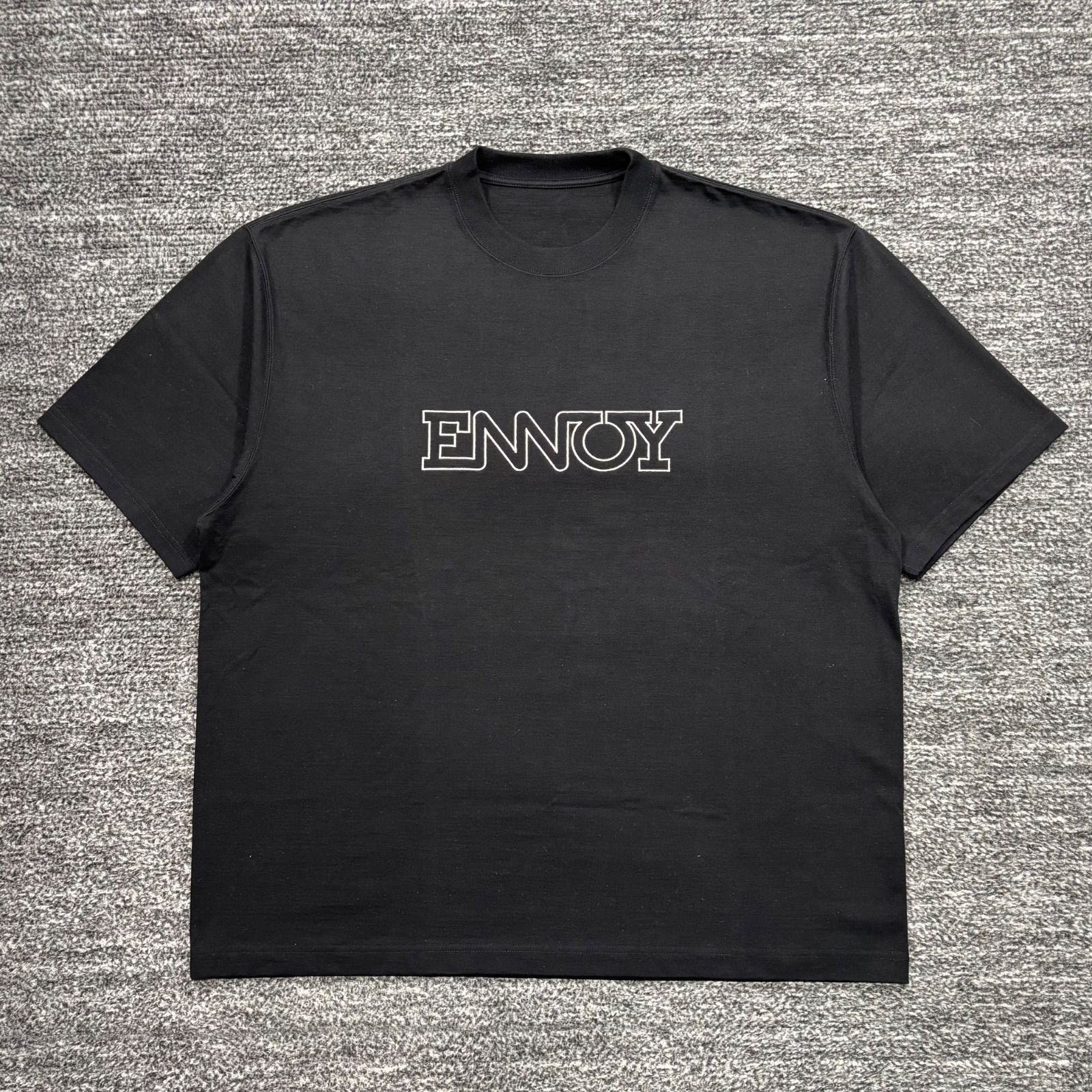ENNOY ELECTRIC LOGO EMB T-SHIRT 黒 XXL ENNOY Electric Logo EMB T-Shirt