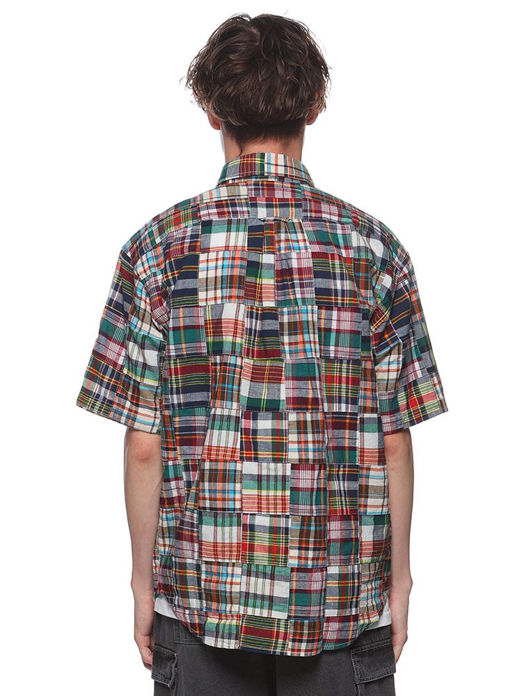 ボウリングシャツ HILTON ヒルトン M 古着 メンズ 半袖 NR2809