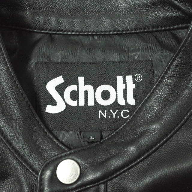※値下げしました　美品Schott × EDIFICE レザーシャツ schott x EDIFICE ショット エディフィス 21SS 別注 レザー