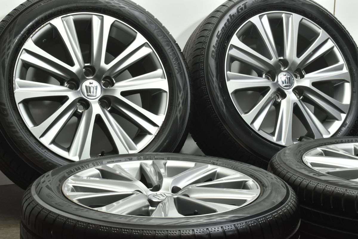 210クラウンアスリート純正17インチ タイヤ溝あり！ TOYOTA トヨタ クラウン アスリート GRS210 純正 中古ホイール 4