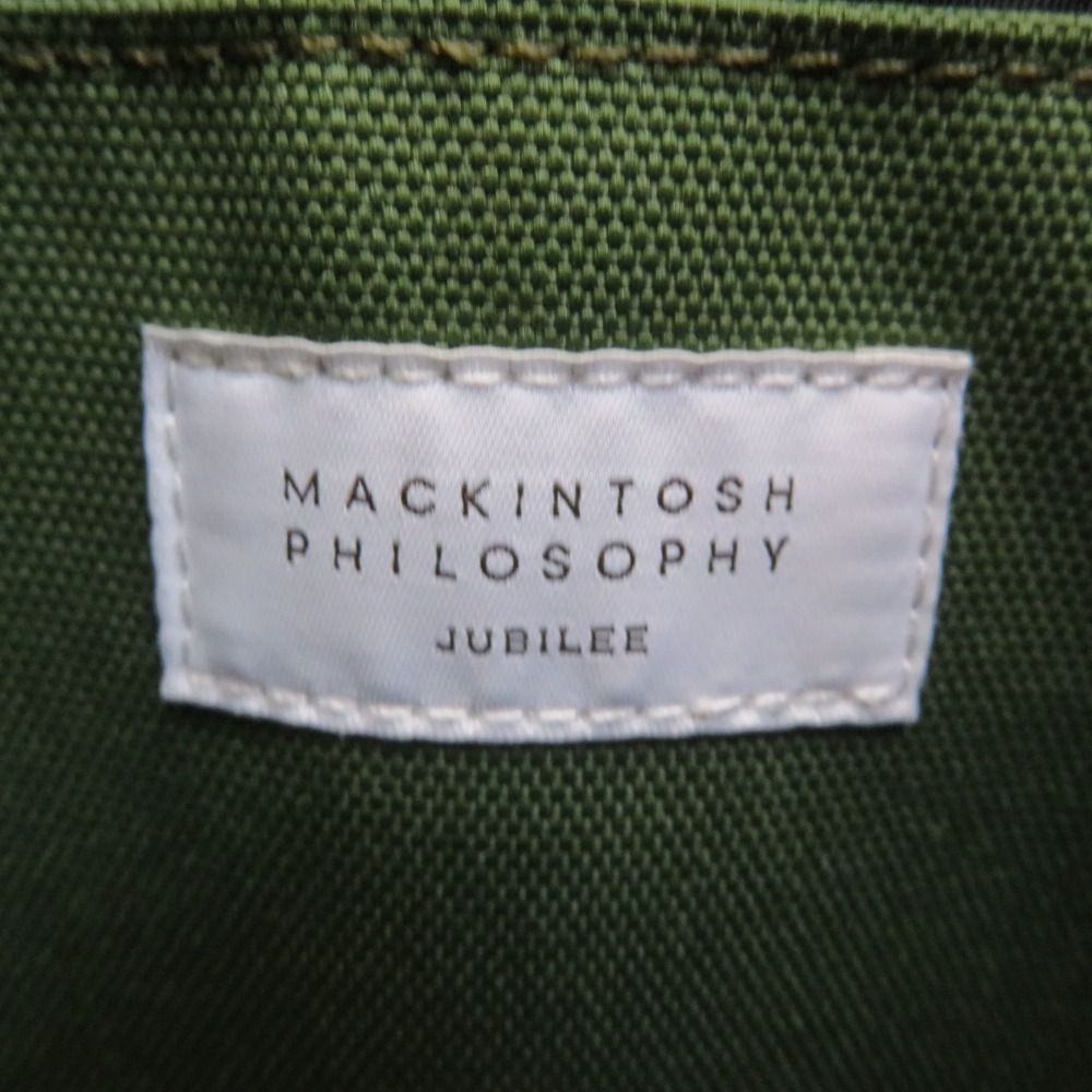 MACKINTOSH PHILOSOPHY マッキントッシュフィロソフィー キャンバストートバッグ グリーン