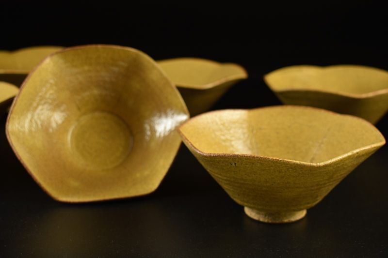 玉村登陽 萩茶碗 松林庵登陽窯 萩焼 茶道具 萩焼 松林庵 玉村登陽造