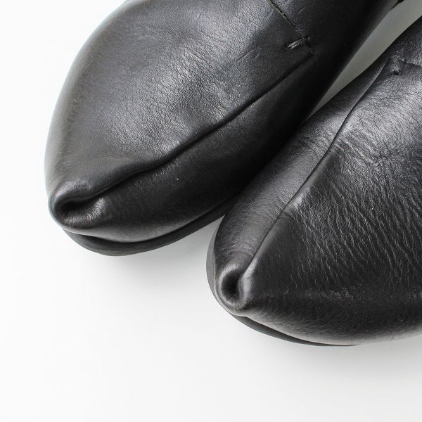 trippen トリッペン Moraine スリッポン 37/ブラック 23.5-24cm レザー trippen トリッペン Moraine スリッポン 37/ブラック 23.5-24cm レザー