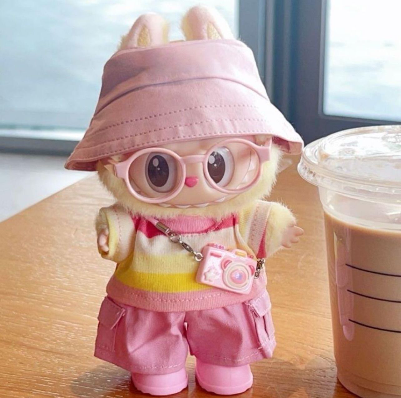 専用　ラブブ服　LABUBU ぬいぐるみ着　可愛い　ぬい服　着せ替え服　6点 labubu ラブブ ぬいぐるみ着 17cm着せ替え服 可愛い 5点セット