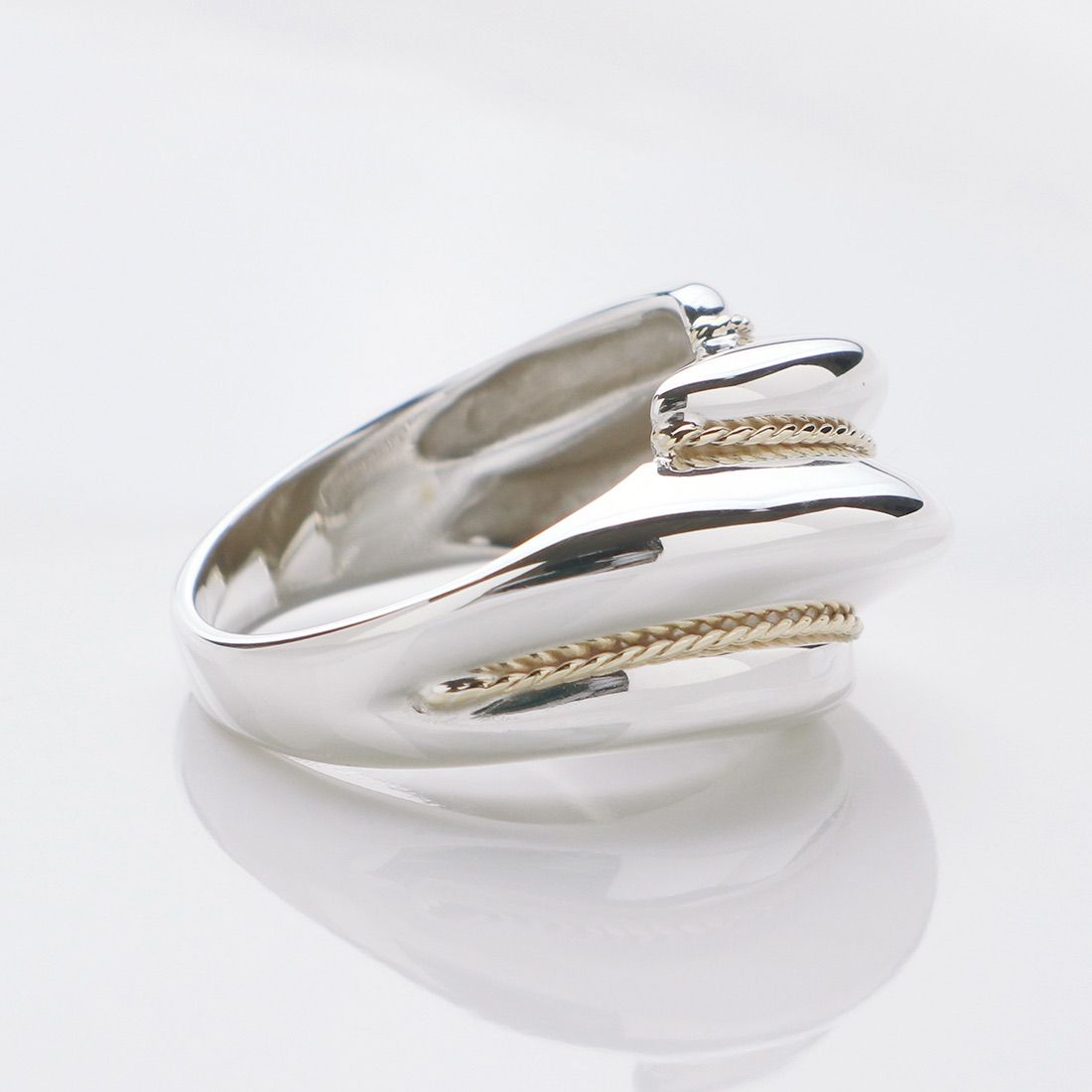 Tiffany ティファニー ツイスト リング 指輪 925 750 コンビ Tiffany ティファニー ツイスト リング 指輪 925 750 コンビ