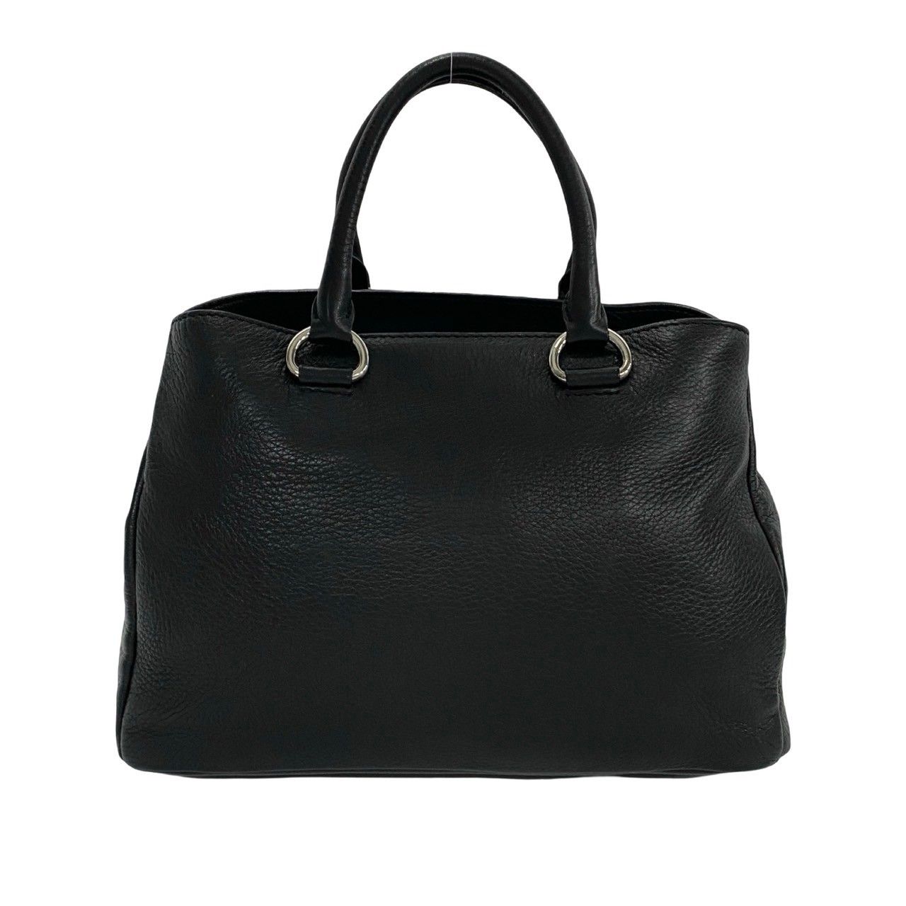 極 美品 希少品 PRADA プラダ 三角ロゴ 金具 レザー 本革 2way
