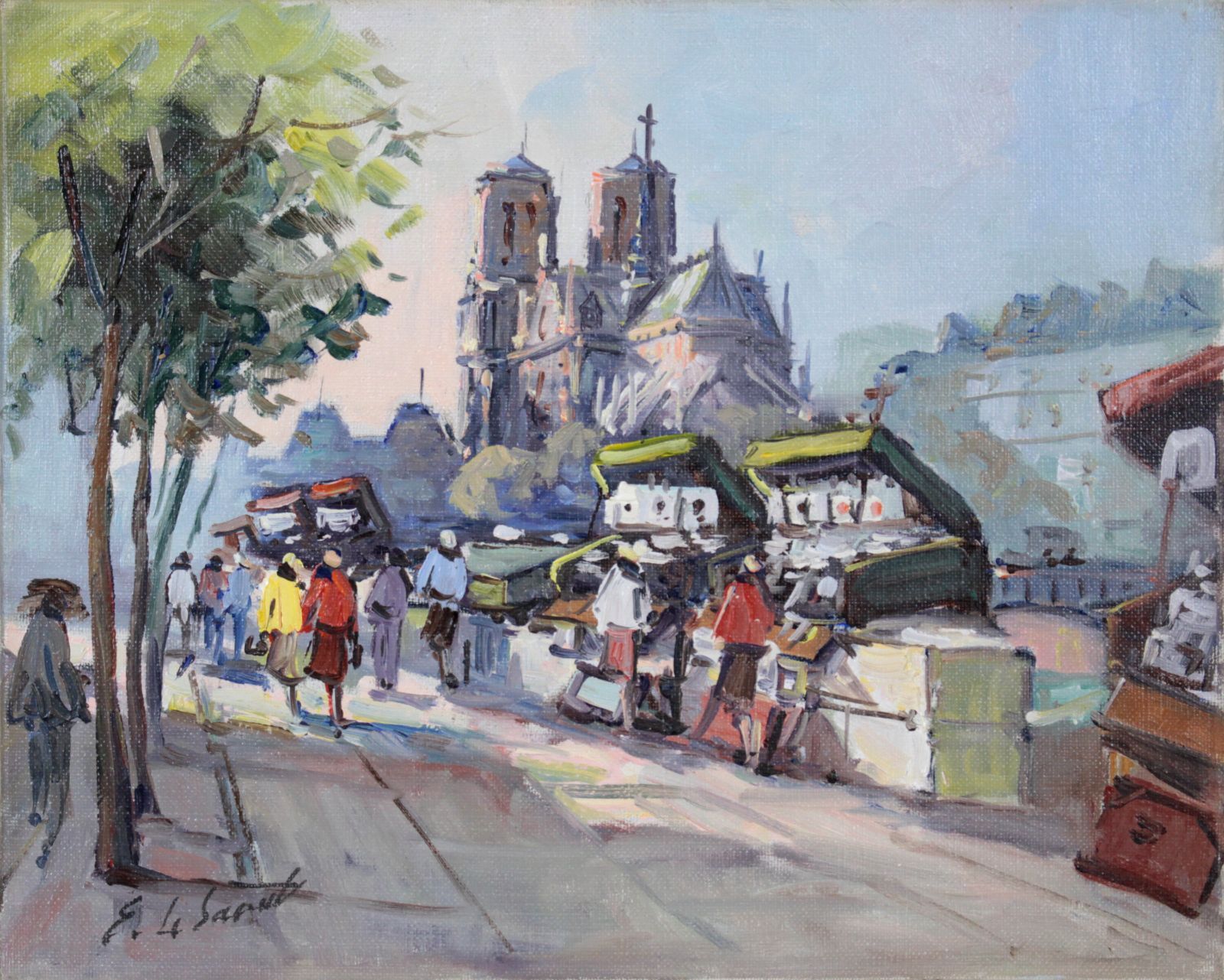 作家不明『街並み』油彩画【真作保証】 絵画 作家不明『街並み』油彩画【真作保証】 絵画 作家不明『街並み