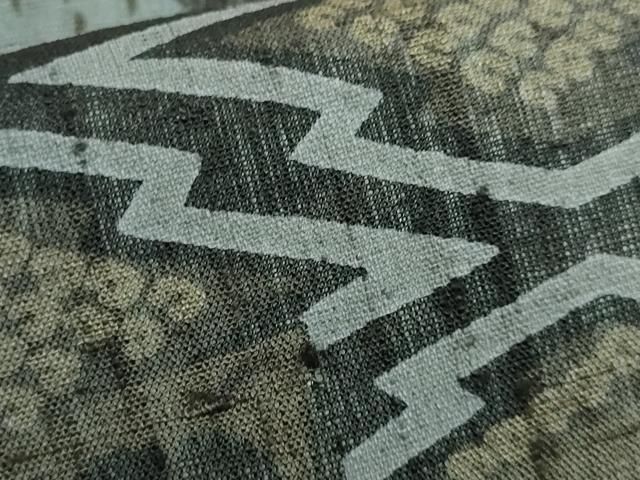 平和屋本店□極上 摺型友禅 京都 多ち花 九寸開き名古屋帯 松皮菱花文  