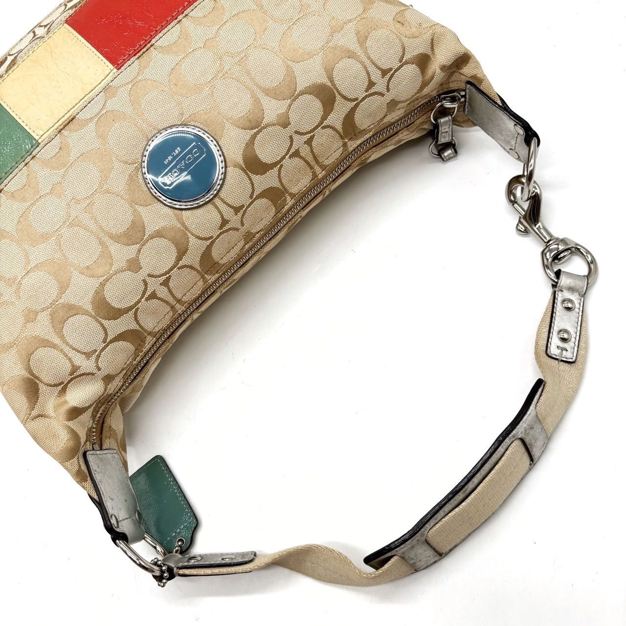 良品】 COACH コーチ ワンショルダーバッグ トートバッグ パッチワーク 