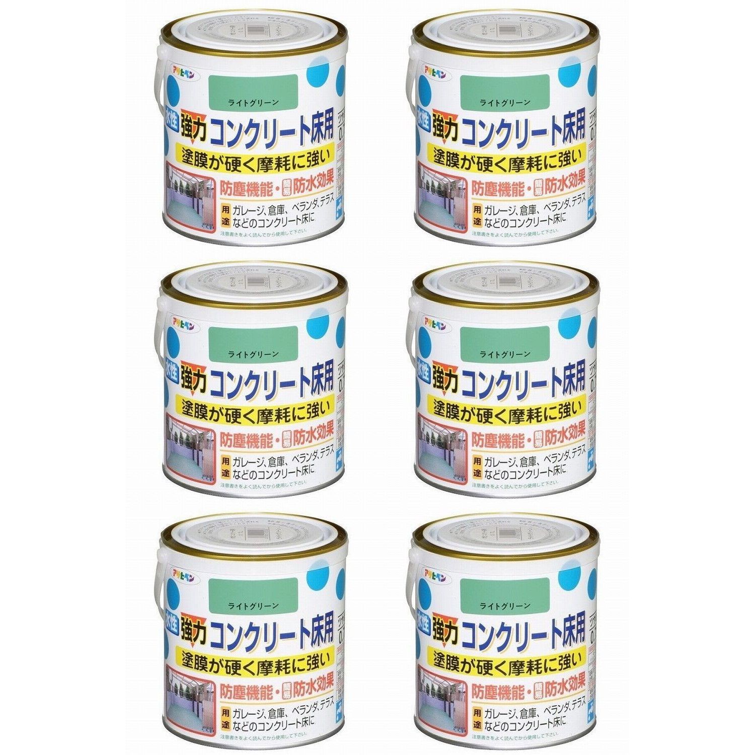 0,7L 6缶セット アサヒペン 水性強力コンクリートブラウン アサヒペン