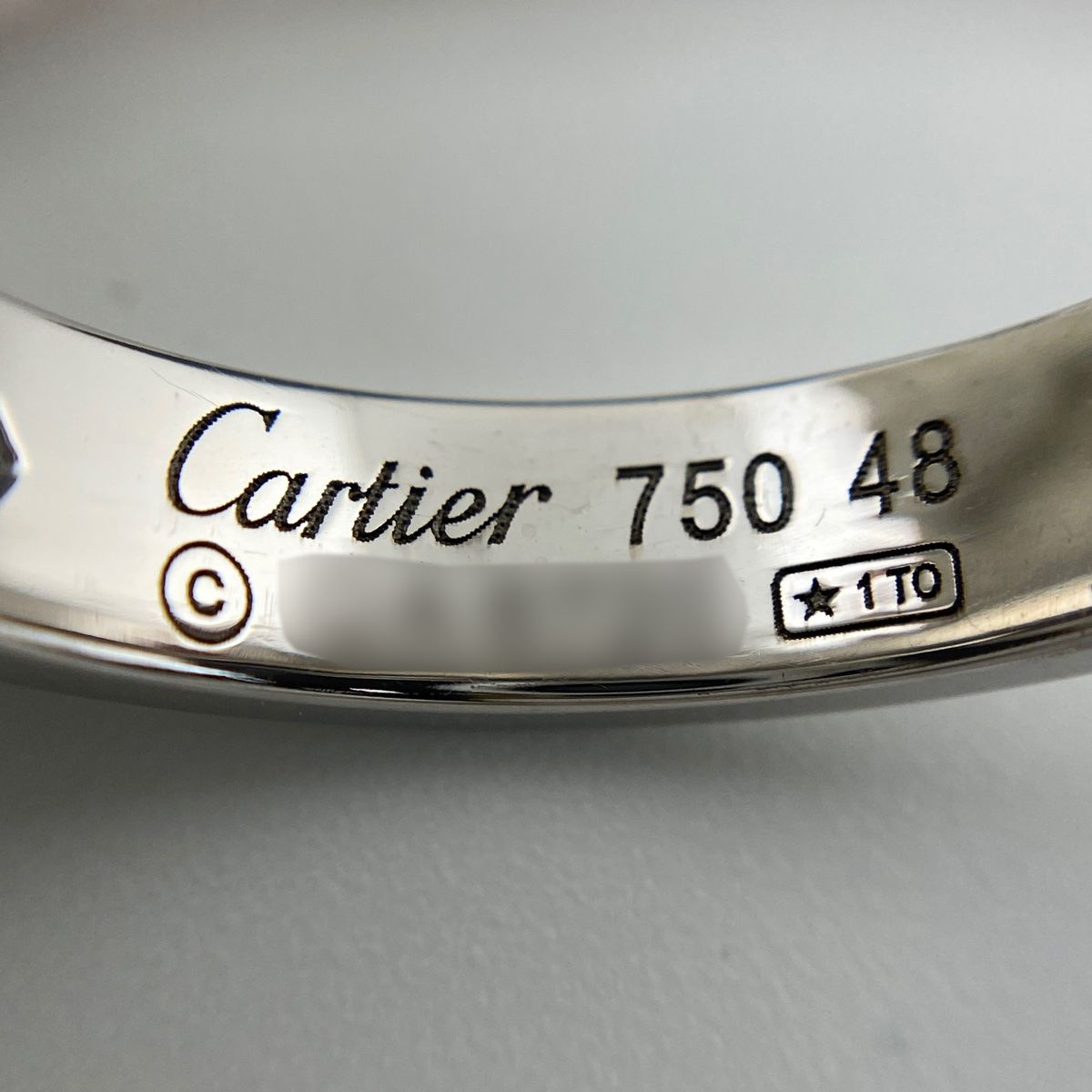 カルティエ CARTIER ミニラブ リング WG ホワイトゴールド 指輪 1P 