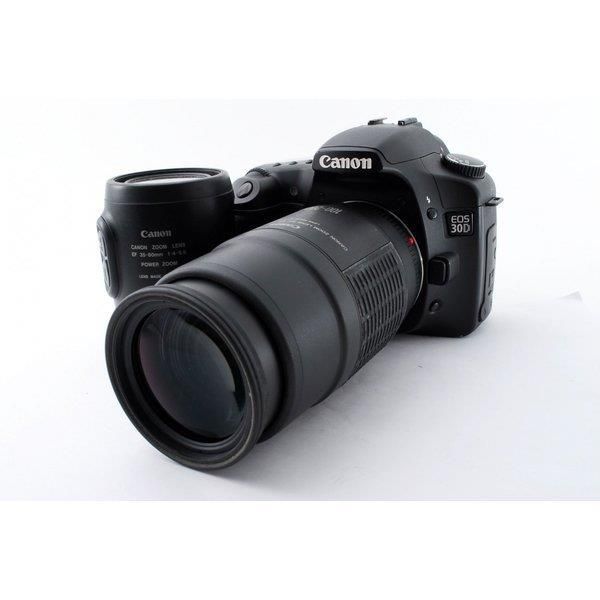 キヤノン Canon EOS 30D ダブルズームセット 美品 ストラップ
