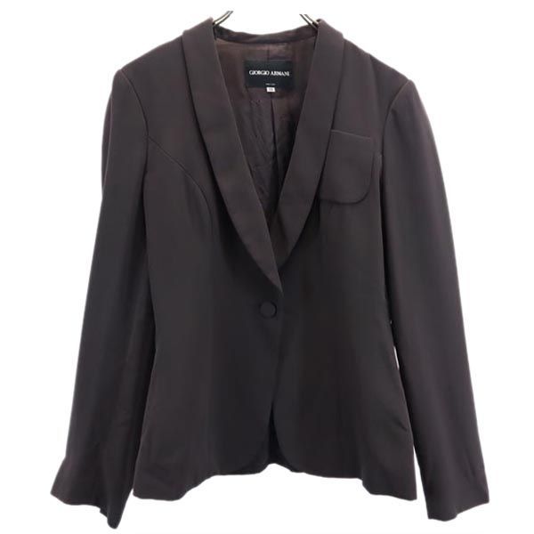 ジョルジオアルマーニ イタリア製 テーラードジャケット 38 ブラウン系 GIORGIO ARMANI レディース ジョルジオアルマーニ イタリア製 テーラードジャケット 38 ブラウン系