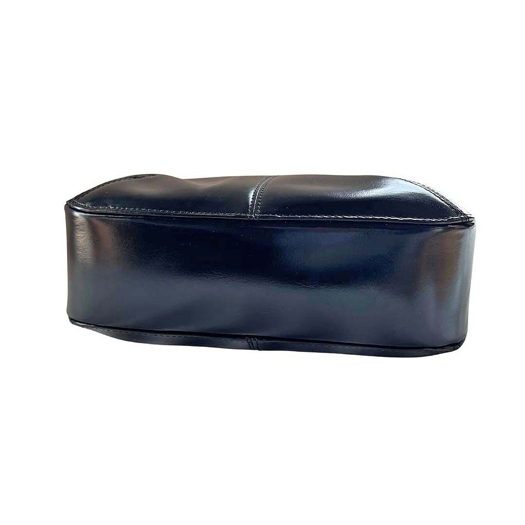 marie claire マリクレール レザー 2ハンドル ブラック シルバー金具  