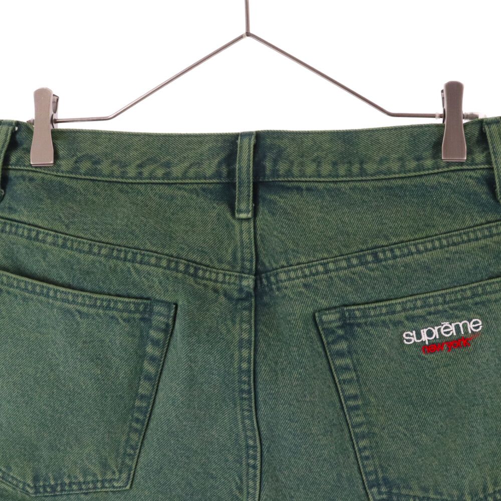 SUPREME (シュプリーム) 23SS Baggy Denim Short Washed Green バギーショートデニム グリーン - メルカリ