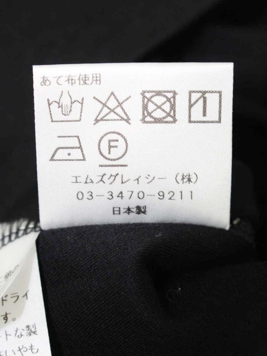 M&#39;S GRACY - エムズグレイシー 215313 Tシャツ カットソー 40 ブラック パールボタン付きカットソー ITONI3CTDAYS エムズグレイシー 215313 Tシャツ カットソー 40 ブラック