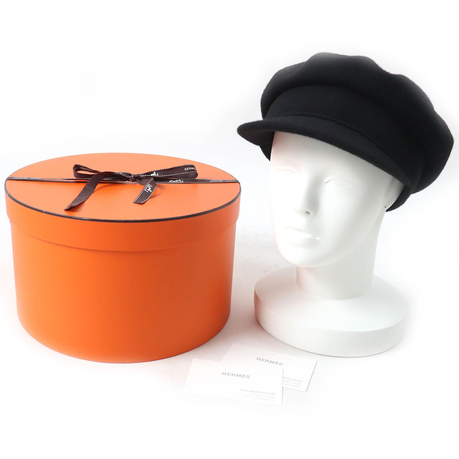 エルメス キャスケット HERMES エルメス デイヴィス・エミール・エルメス ブラック