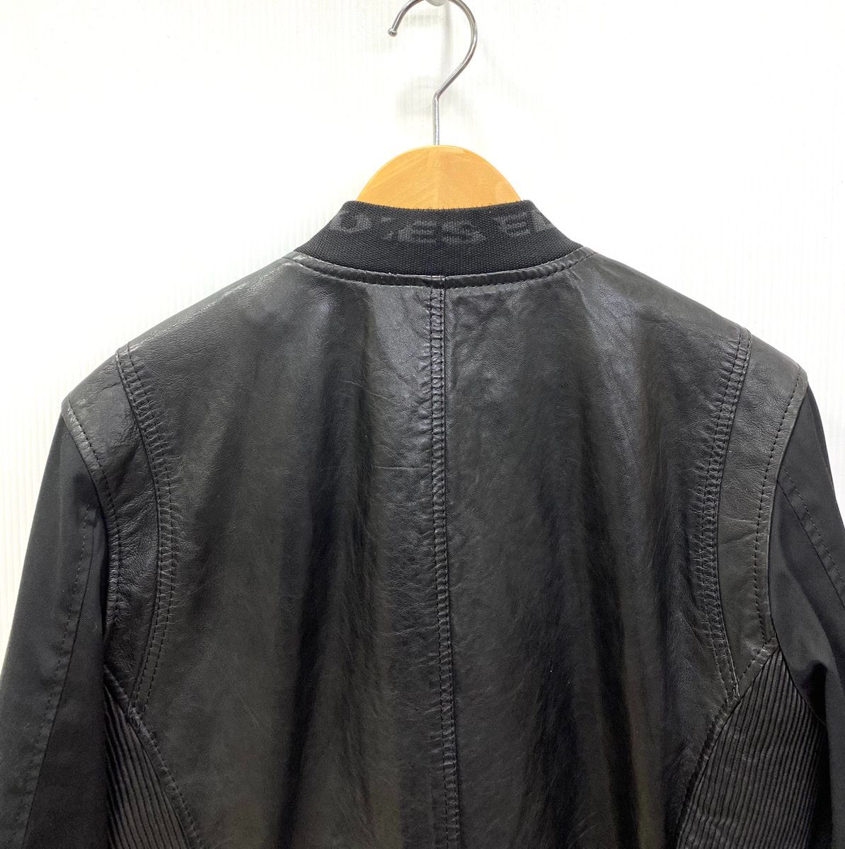 ディーゼル DIESEL レザージャケット 切り替え シープレザー S.C.